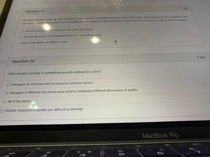 Question 25 you and the 10.000 Which of the