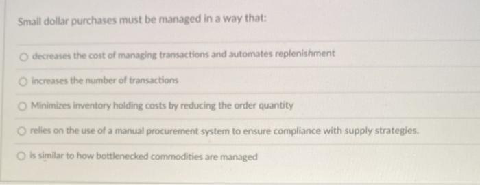 Your sourcing strategy for a bottleneck commodity