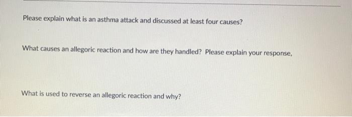Please explain what is an asthma attack and