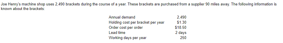 a.) Given the above information, what would be