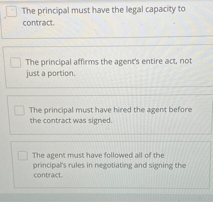 Help! What does the ratification of an agency