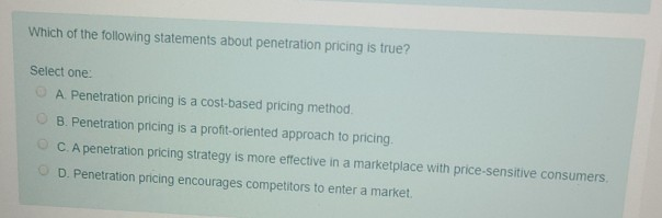 Which of the following statements about