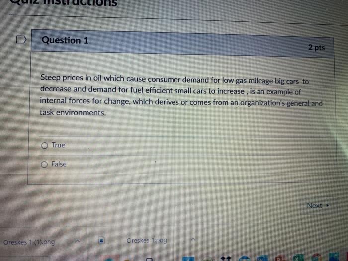 IS Question 1 2 pts Steep prices in oil which