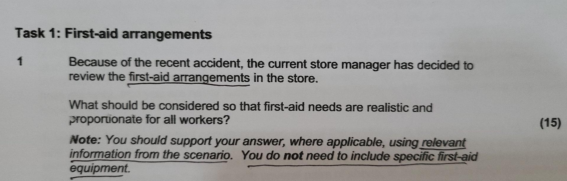 SCENARIO You are a full-time worker at a busy