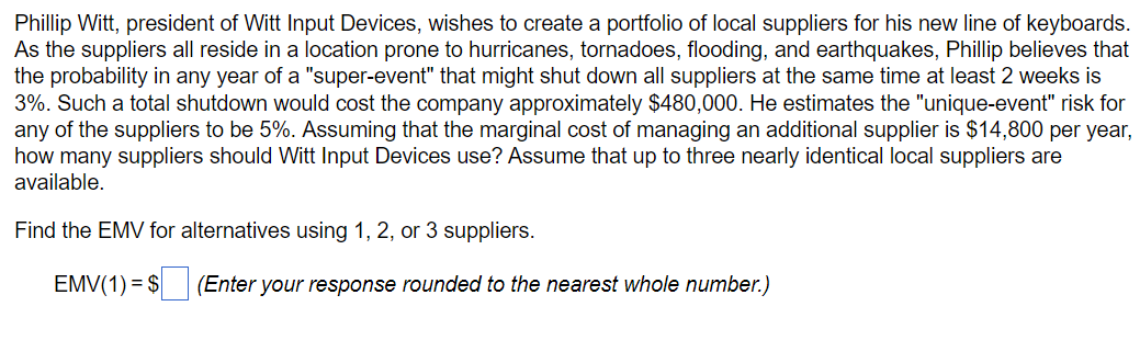 Phillip Witt, president of Witt Input Devices,