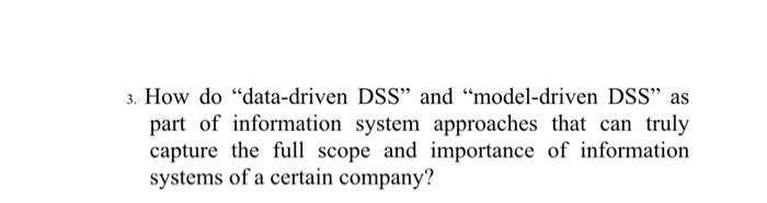 Part 2. Compare and Contrast: The following