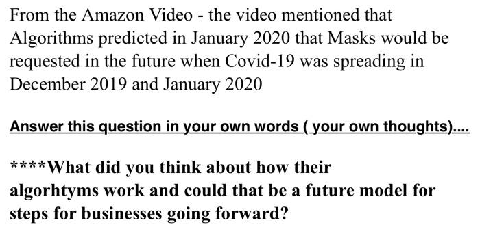 From the Amazon Video - the video mentioned that