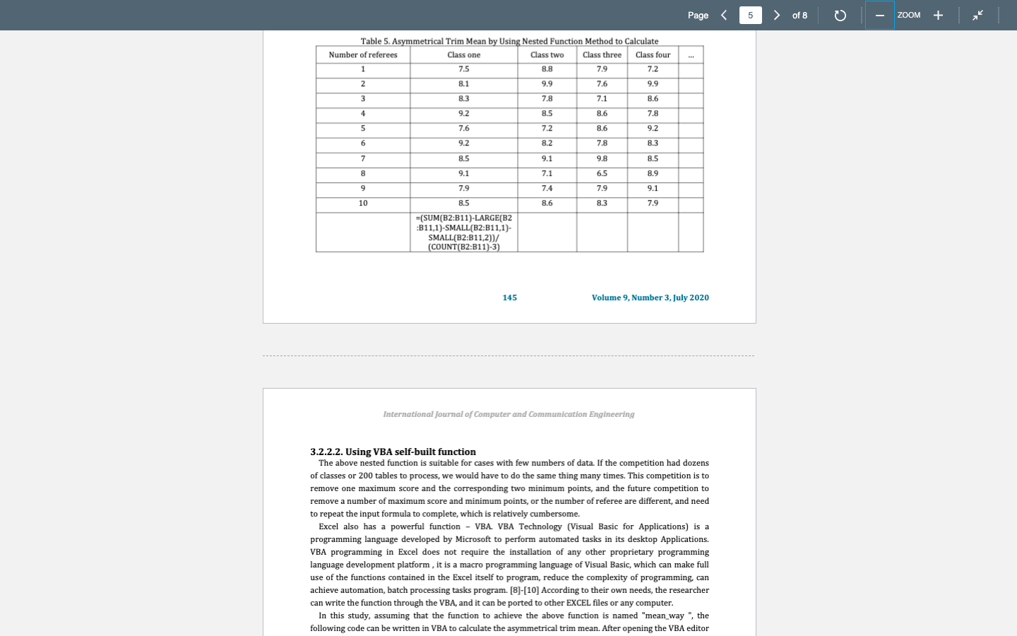 Re-create Table 5 in Excel and solve the