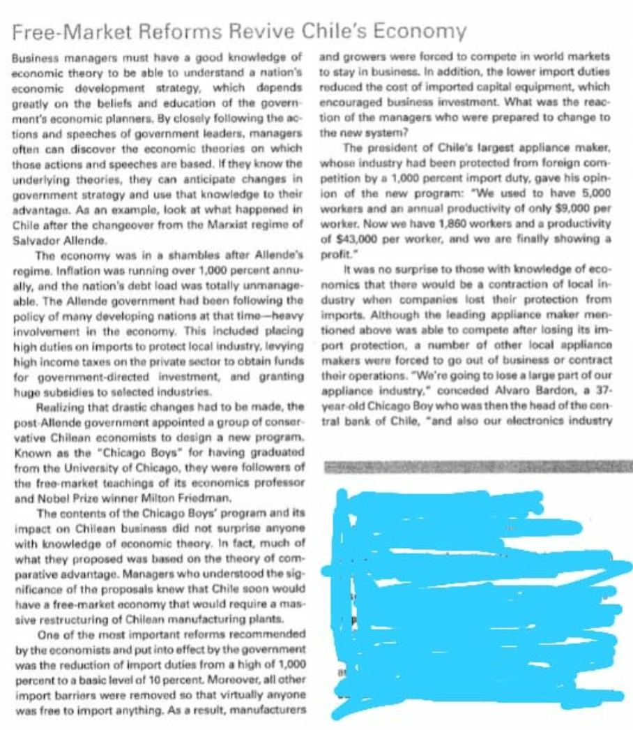 . Required: Question 01: Referring to the case