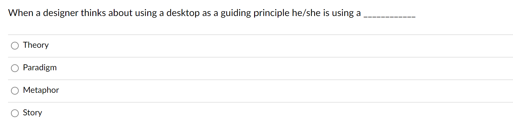 When a designer thinks about using a desktop as a