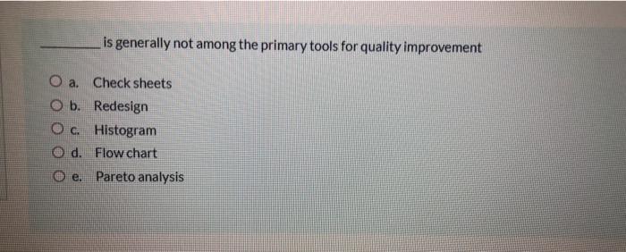 is generally not among the primary tools for