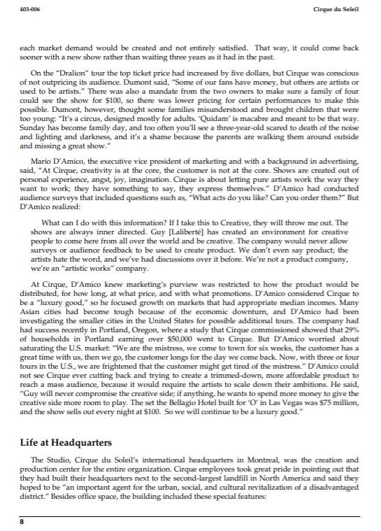 9. Describe the 5 features (supporting facility,