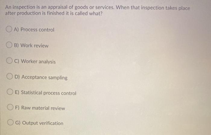 AS O Ow The image above is what? O A) Quality