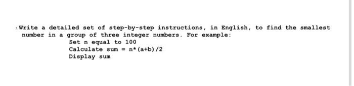 Write a detailed set of step-by-step