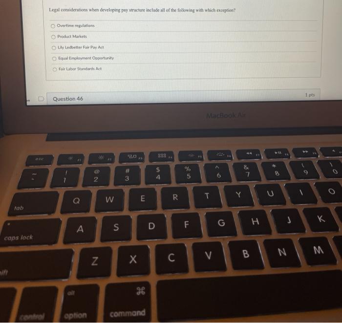 Legal considerations when developing pay