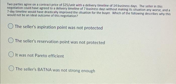 help! help! help! help! Two parties agree on a