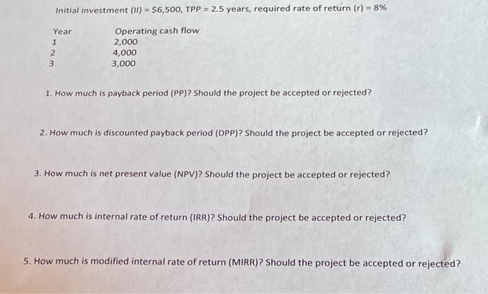 Show work by hand not a spreadsheet. Thank you.