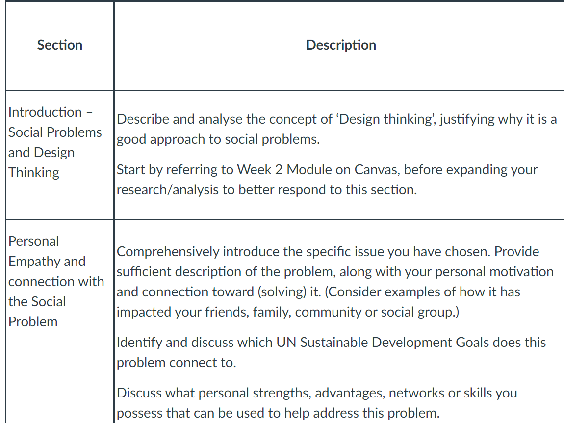 Section Description Introduction - Social