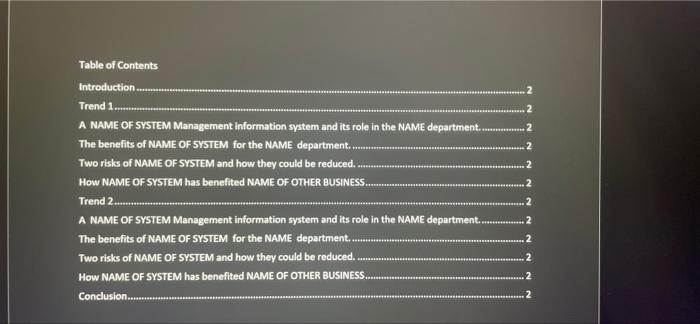 BU6010 Management Information Systems Assignment