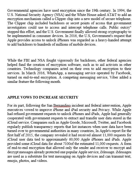 PROVIDE CASE SUMMARY THANK YOU SO MUCH Unlocking