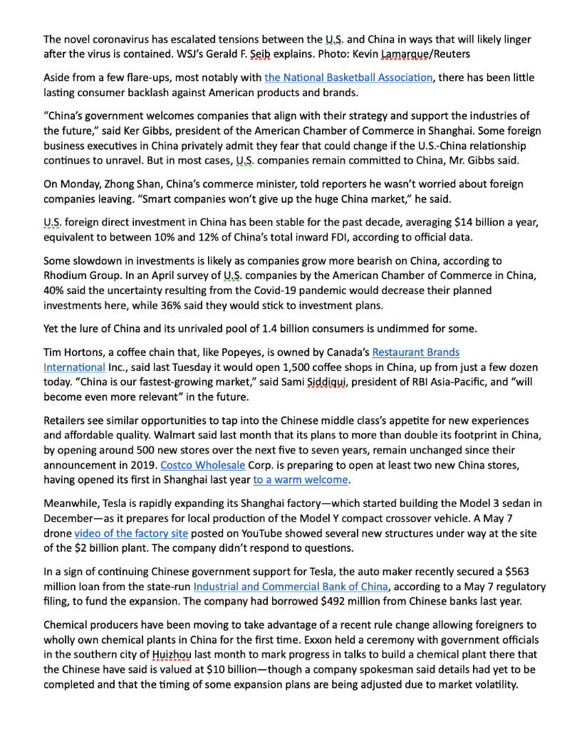 Please read the article and answer the questions.