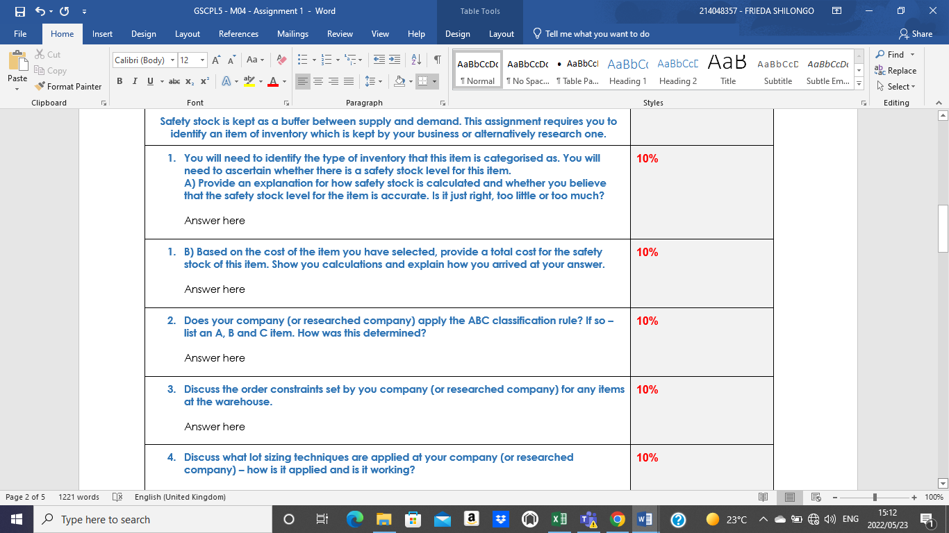 BS. File Paste E GSCPL5-M04 - Assignment 1 - Word