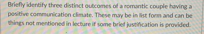 Briefly identify three interpersonal situations