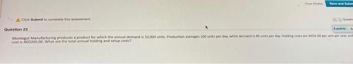 Seven Click Submit to complete this sont Question