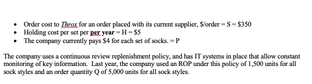 This question will have you calculating 2 EOQ and