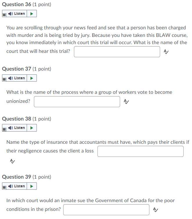 Question 36 (1 point) Listen You are scrolling