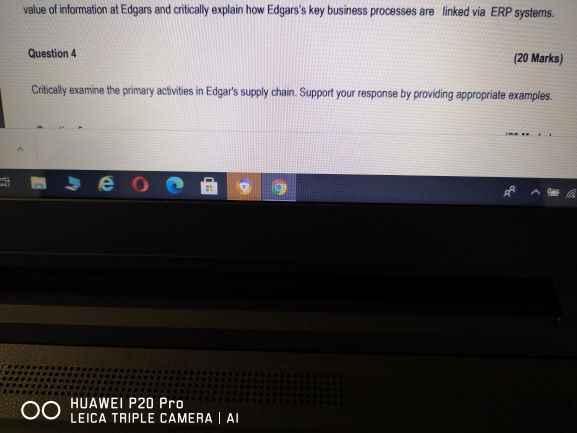 value of information at Edgars and critically