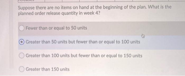 Question 22 (4 points) Use the following