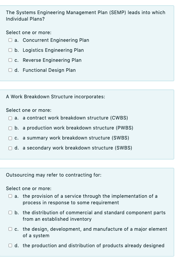 The Systems Engineering Management Plan (SEMP)