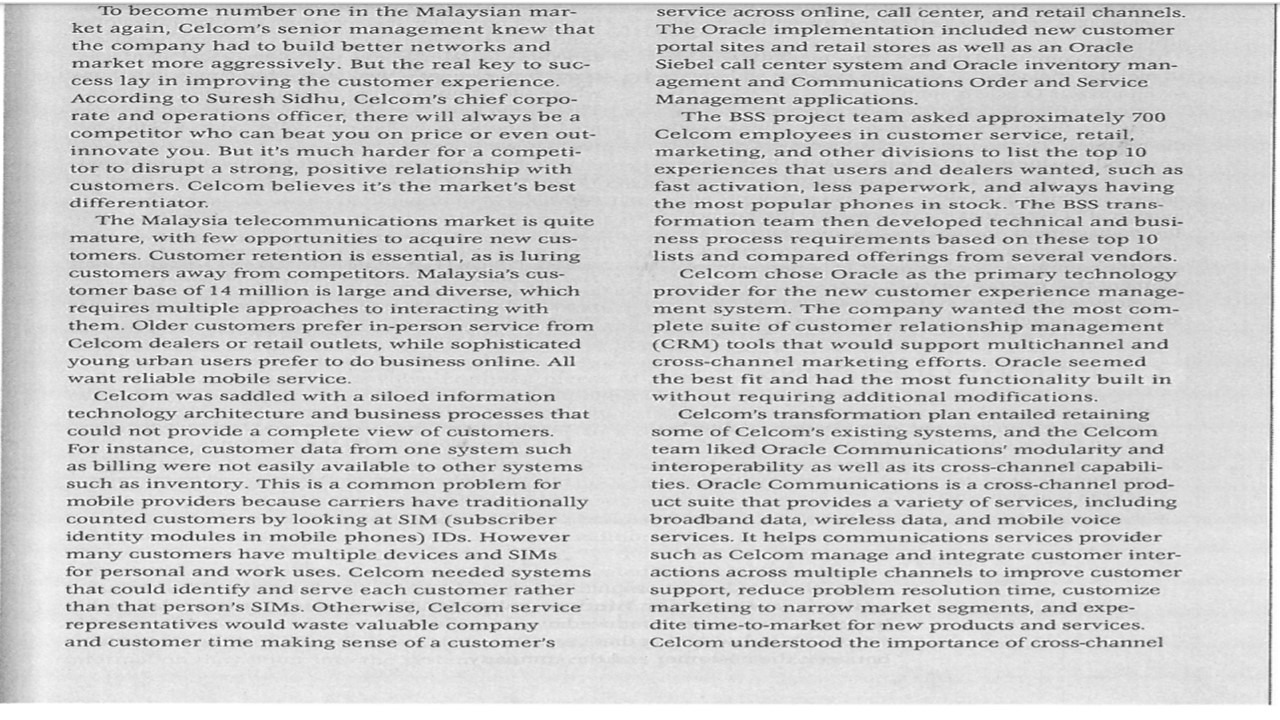 INTERACTIVE SESSION: ORGANIZATIONS Customer