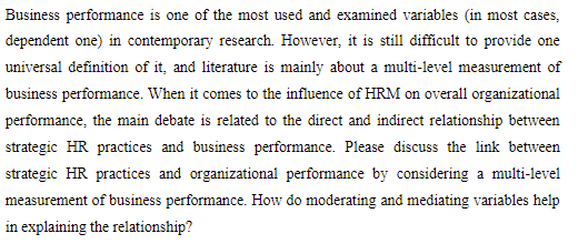 please write at least 3 paragraphs Business