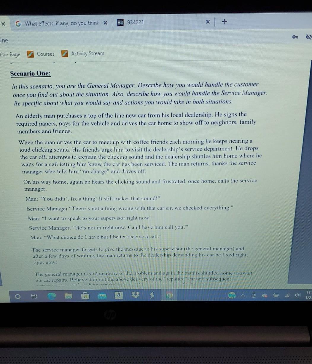 X GWhat effects, if any, do you think X Bb 934221