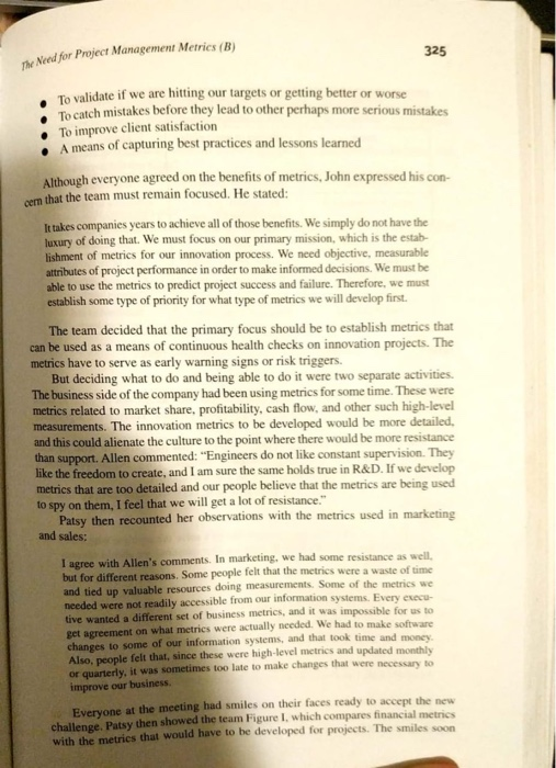 i need answer for fourth one The Need for Project