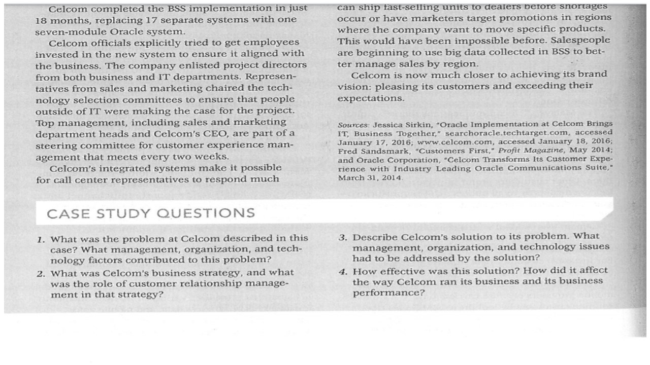 INTERACTIVE SESSION: ORGANIZATIONS Customer