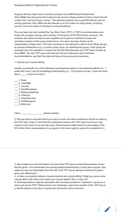 Navigating Different Organizational Cultures