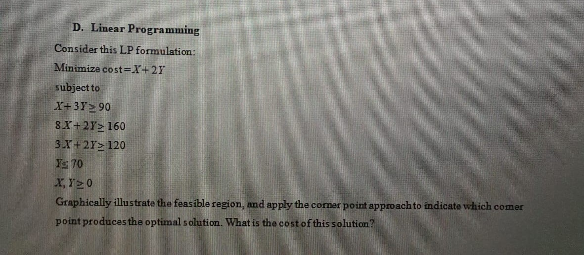 I don't need excel solver. Can you please solve