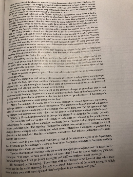 Please read chapter 3 and critically examine the