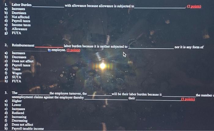 with allowance because allowance is subjected to