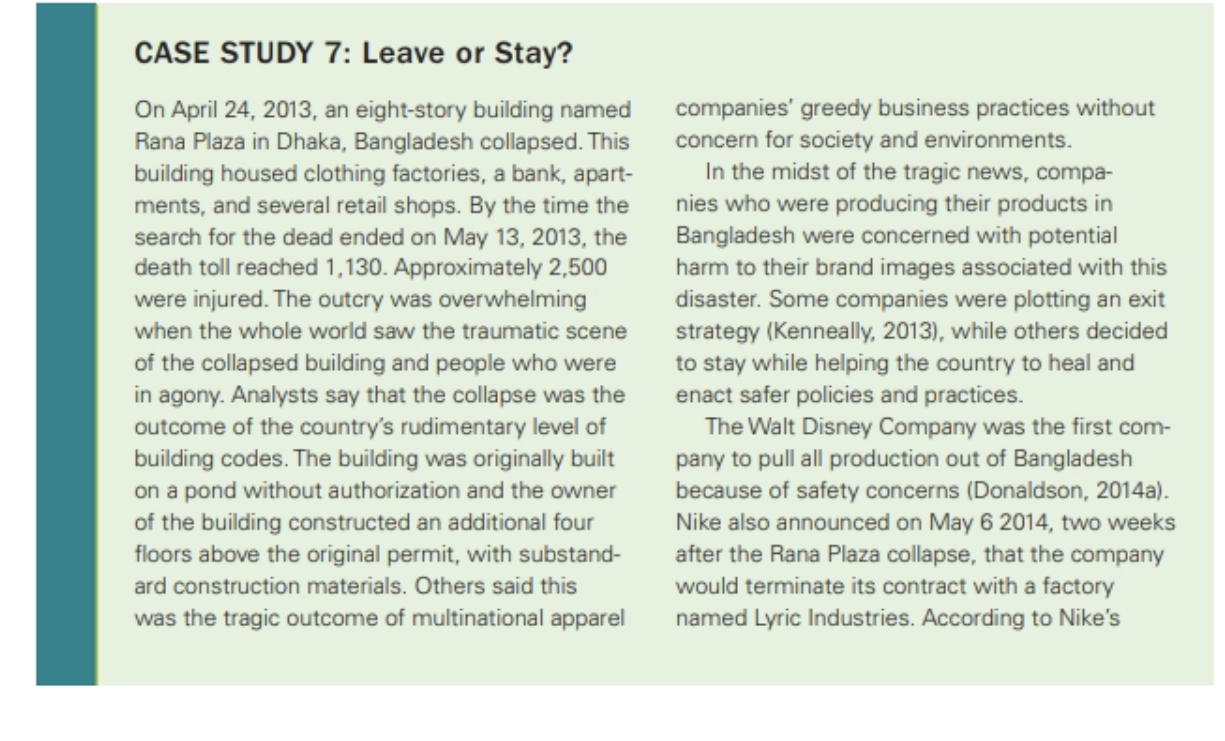 Please complete the asked questions in this Case