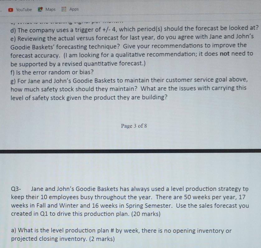 Prepare a BOM , also a Master production. the