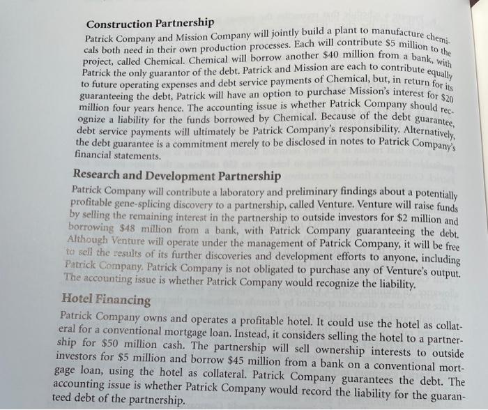 Only do the Product Financing case First analyze