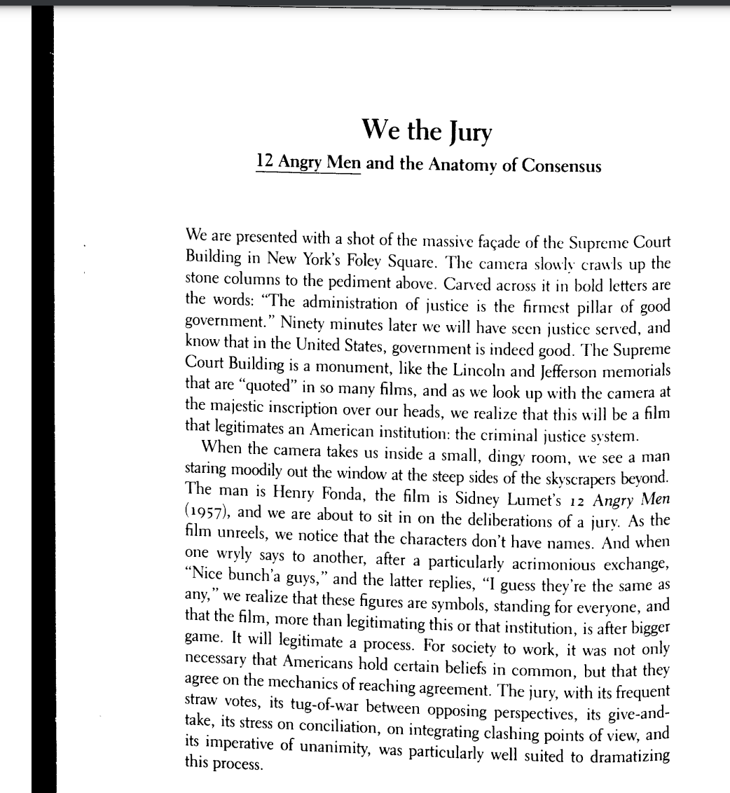 We the Jury 12 Angry Men and the Anatomy of