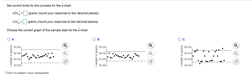 Refer to the table Factors for Computing Control