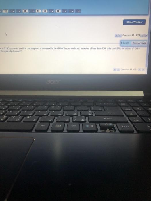 Moving to another question will save this