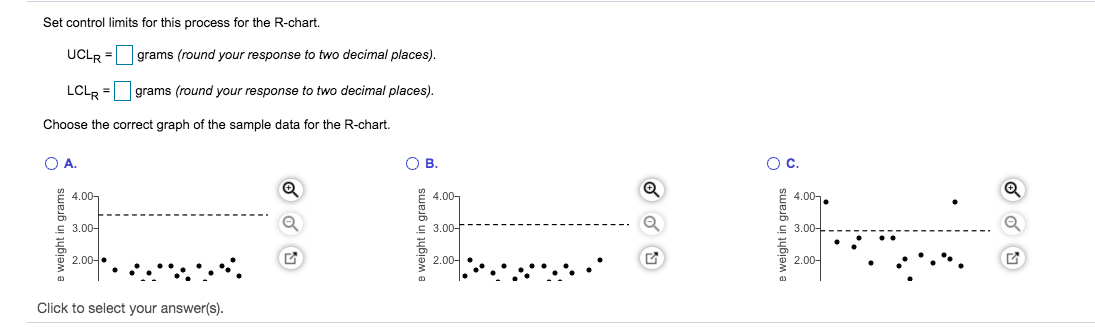 Refer to the table Factors for Computing Control