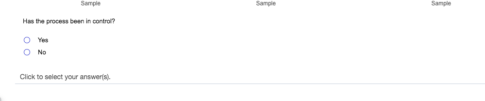 Refer to the table Factors for Computing Control